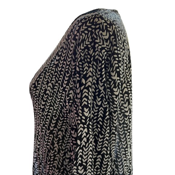 LA BLANCA Black & White Coverup with Crochet Trim Size Medium - Picture 7 of 11